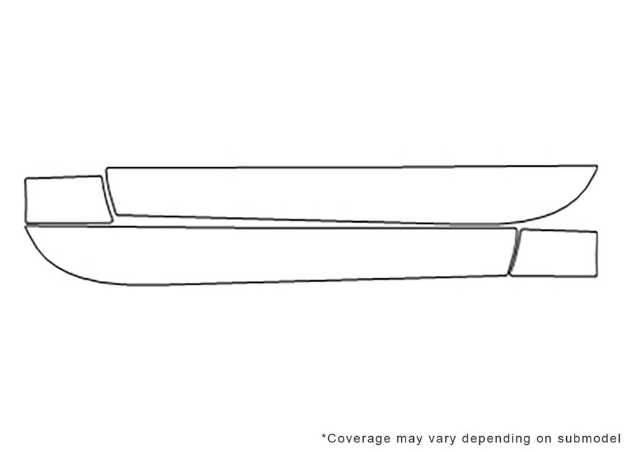 s5 3M Clear Bra Door Cup Precut PPF Diagram