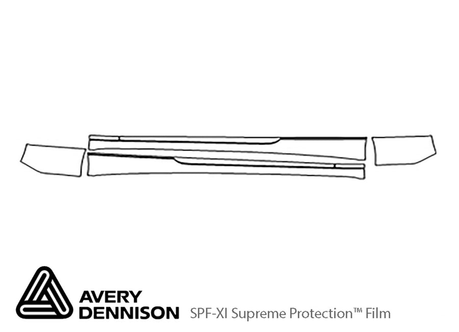 s5 Avery Dennison Clear Bra Door Cup Precut PPF Diagram