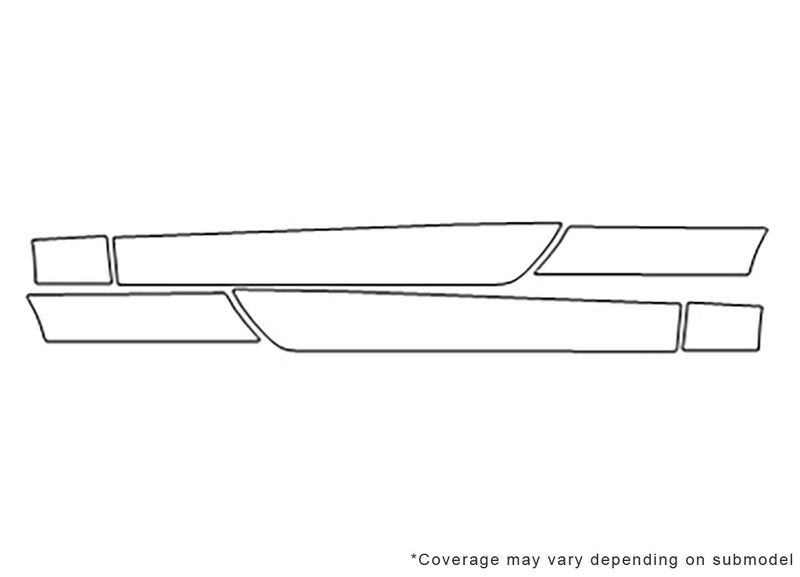 s5 Avery Dennison Clear Bra Door Cup Precut PPF Diagram