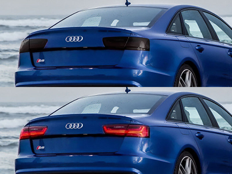 s6 (sedan) Before and After Smoked Taillights