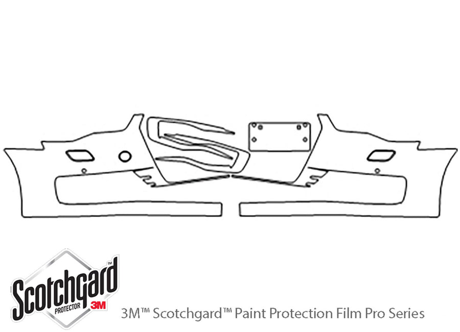 s6 3M Clear Bra Bumper Precut PPF Diagram
