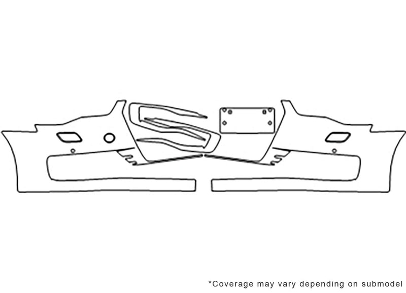 s6 3M Clear Bra Bumper Precut PPF Diagram