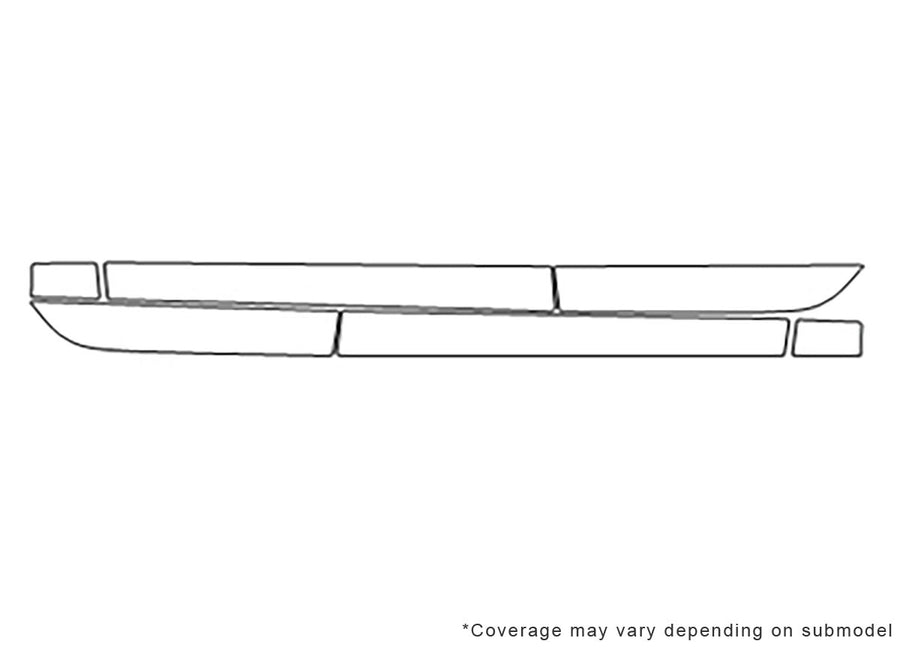 s6 Avery Dennison Clear Bra Door Cup Precut PPF Diagram