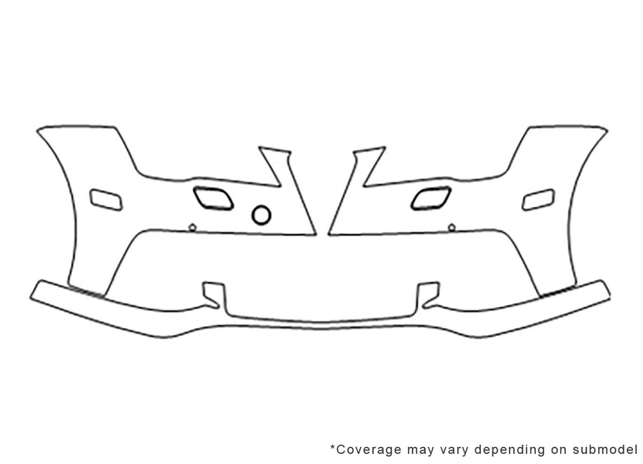 s7 3M Clear Bra Bumper Precut PPF Diagram
