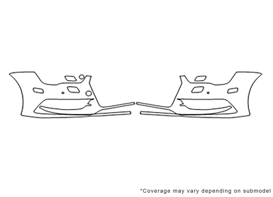 s7 Avery Dennison Clear Bra Bumper Precut PPF Diagram