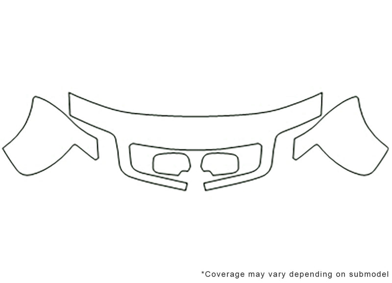 s8 3M Clear Bra Hood Precut PPF Diagram