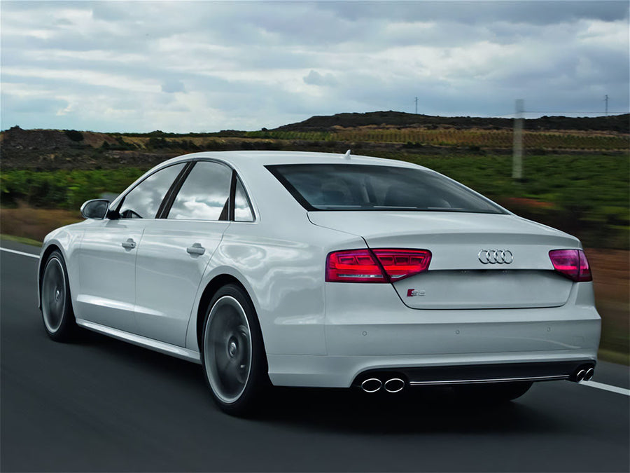 audi s8 2007-2009 Brushed Aluminum Black Pillar Trim
