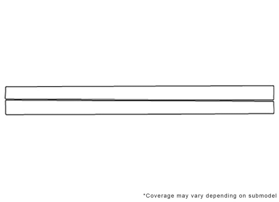 s8 Avery Dennison Clear Bra Door Cup Precut PPF Diagram