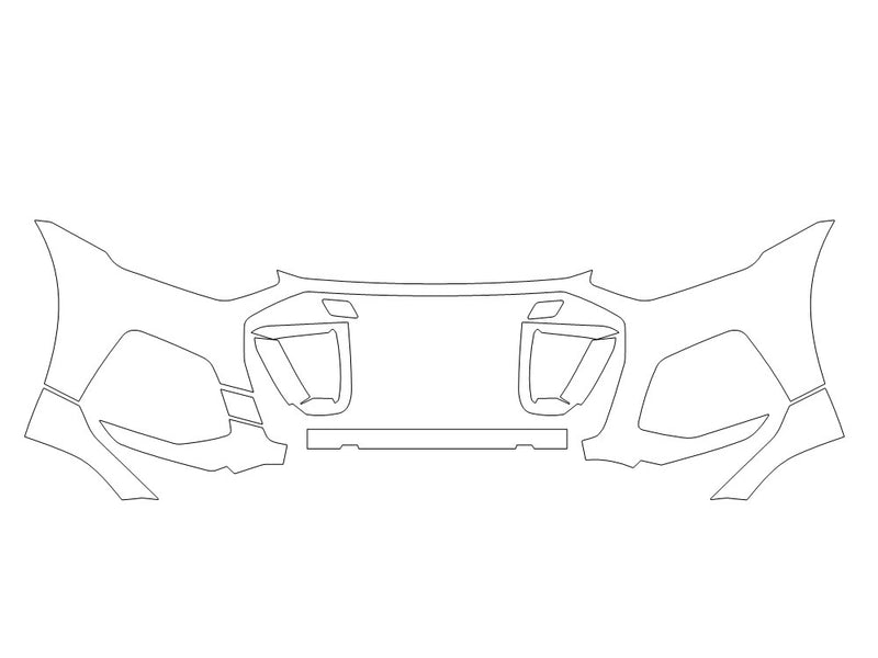 sq5 3M Clear Bra Bumper Precut PPF Diagram