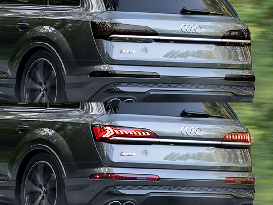 sq7 Before and After Smoked Taillights
