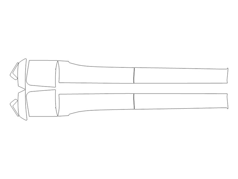 sq7 3M Clear Bra Door Cup Precut PPF Diagram