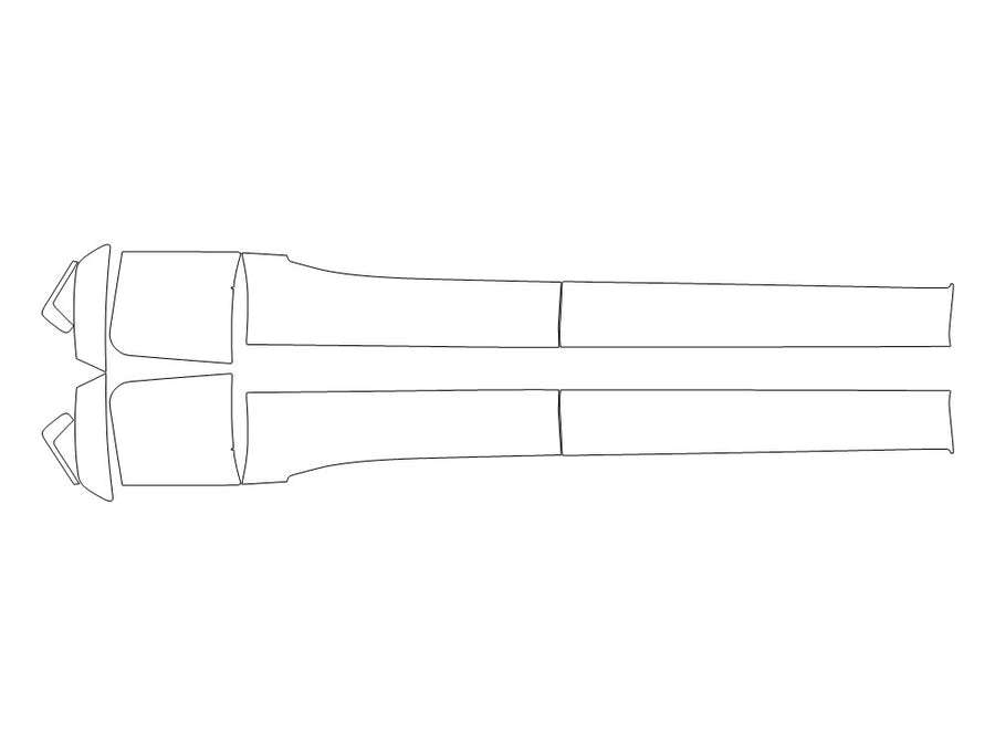 sq7 3M Clear Bra Door Cup Precut PPF Diagram