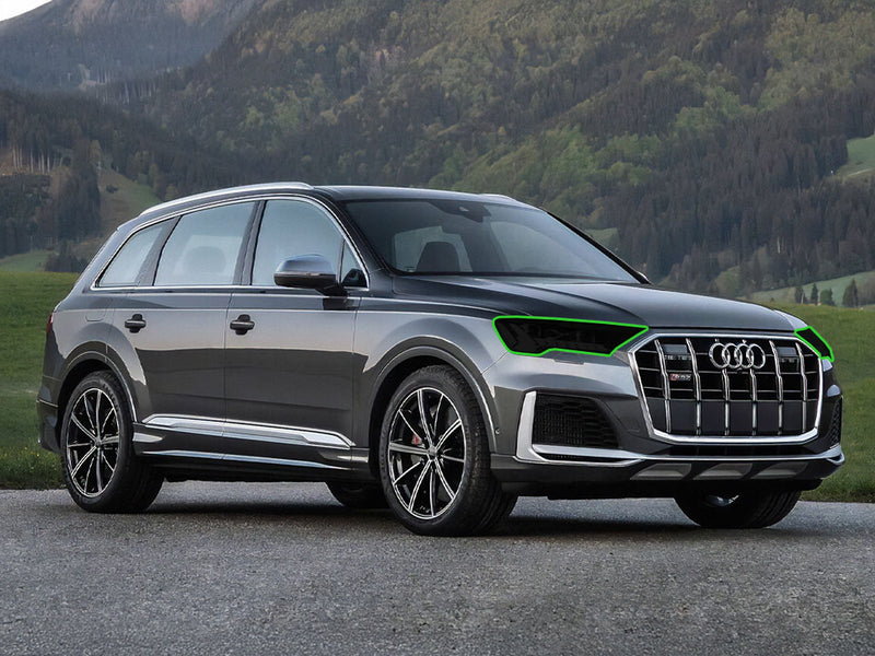 audi sq7 2020-2024 Headlight Tint Location