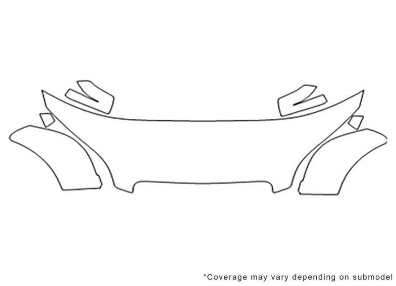 tt 3M Clear Bra Hood Precut PPF Diagram