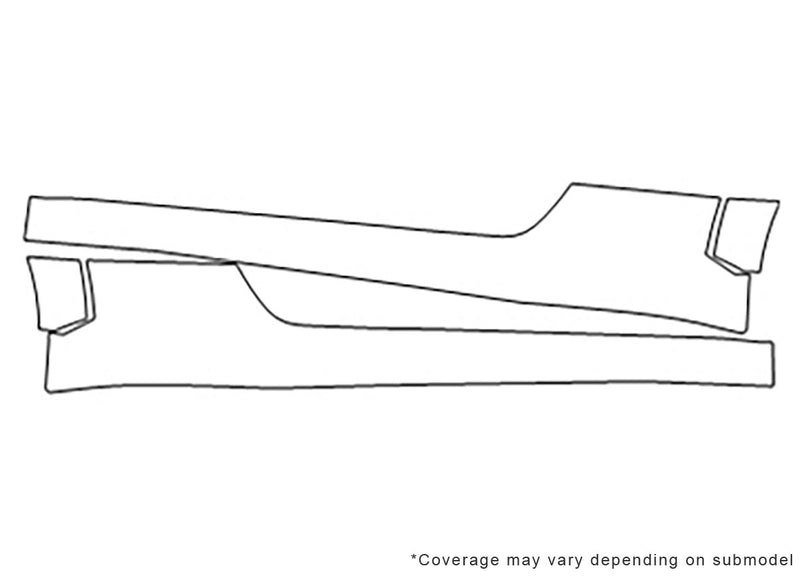 tt 3M Clear Bra Door Cup Precut PPF Diagram