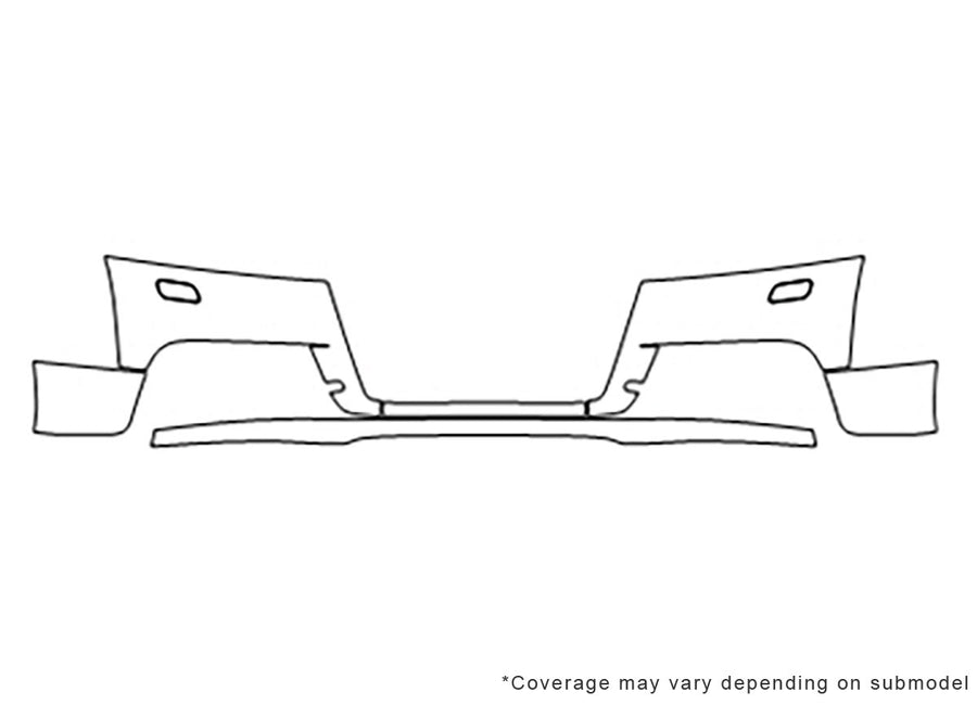 tts 3M Clear Bra Bumper Precut PPF Diagram