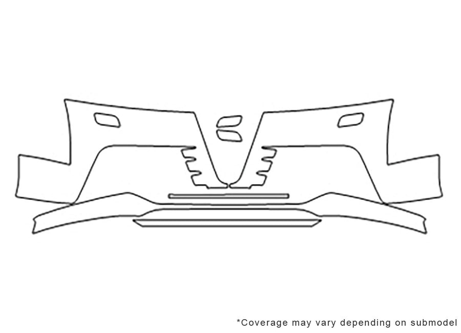 tts 3M Clear Bra Bumper Precut PPF Diagram