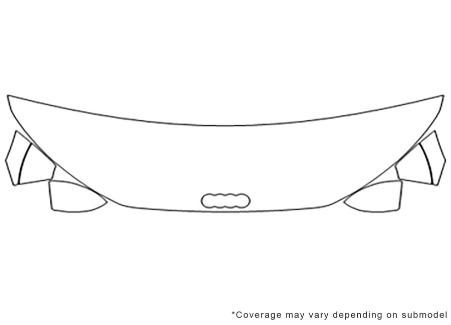 tts Avery Dennison Clear Bra Hood Precut PPF Diagram