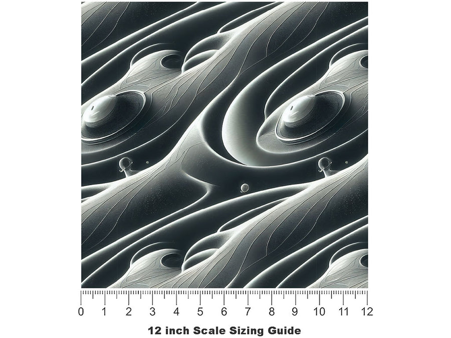 Audio Brainwashing Science Fiction Vinyl Film Pattern Size 12 inch Scale~Rwraps Audio Brainwashing Science Fiction Sizing Chart~2