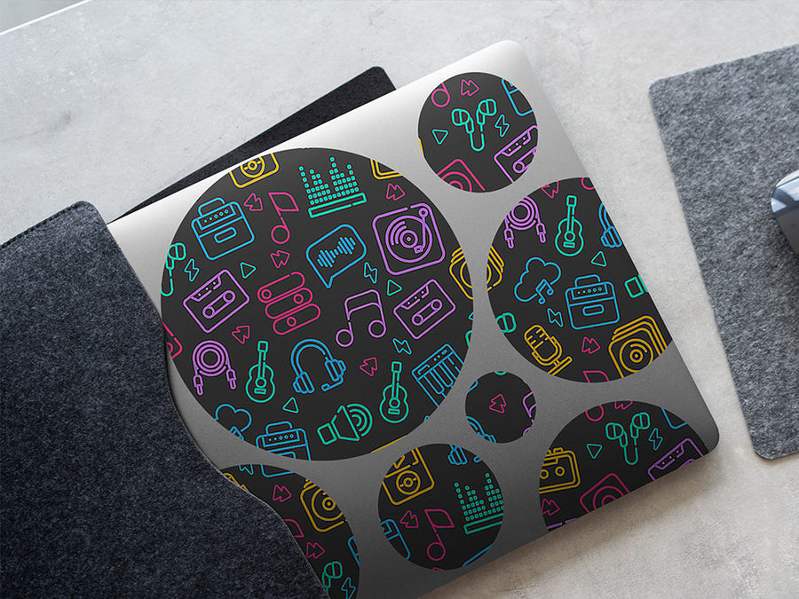 audio export music DIY Laptop Stickers