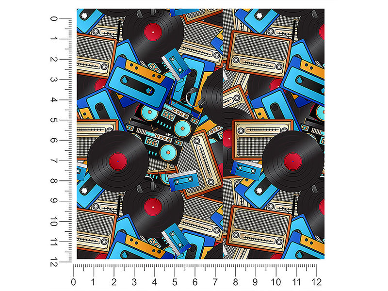 audio playback music 1ft x 1ft Craft Sheets