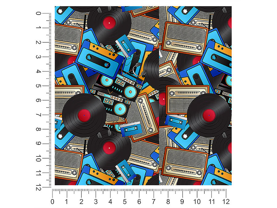 audio playback music 1ft x 1ft Craft Sheets