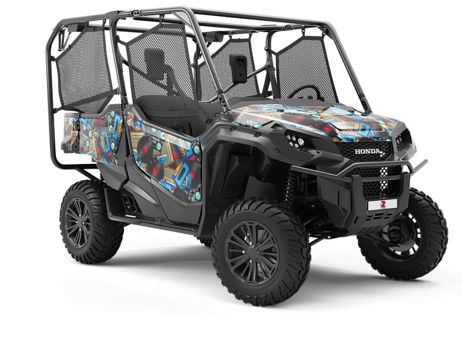 Audio Playback Music Utility Vehicle Vinyl Wrap