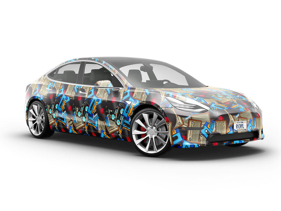 Audio Playback Music Vehicle Vinyl Wrap