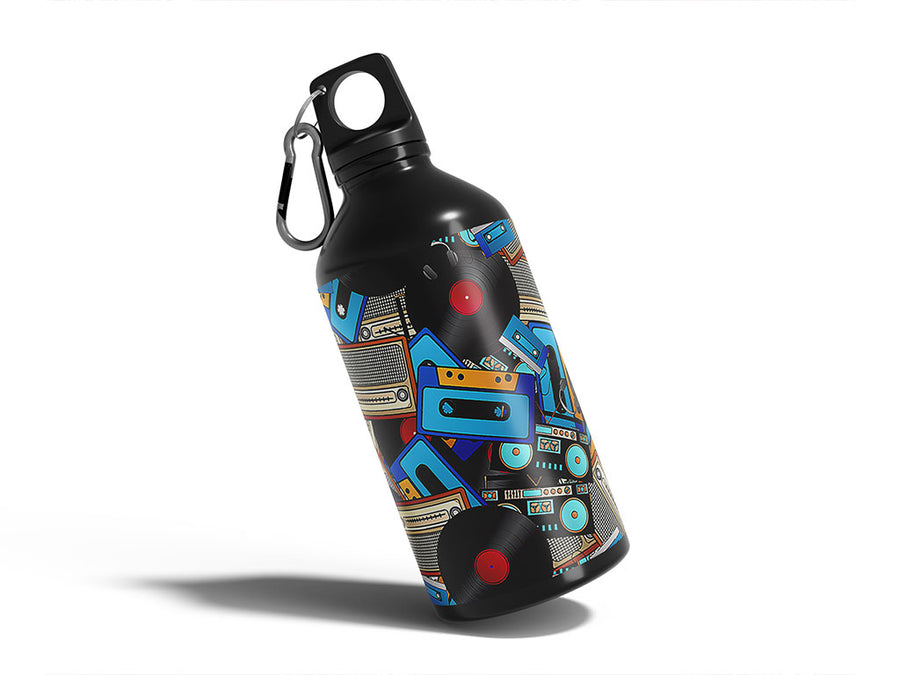 audio playback music Water Bottle DIY Stickers