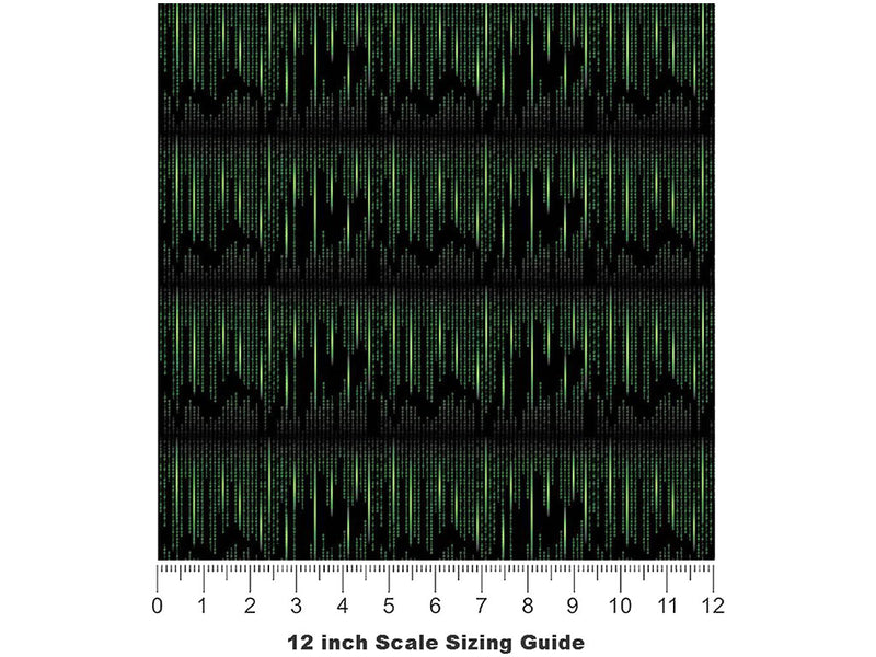 Audio Waves Technology Vinyl Film Pattern Size 12 inch Scale~Rwraps Audio Waves Technology Sizing Chart~3