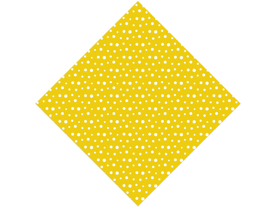 Aureolin Yellow Polka Dot Vinyl Wrap Pattern