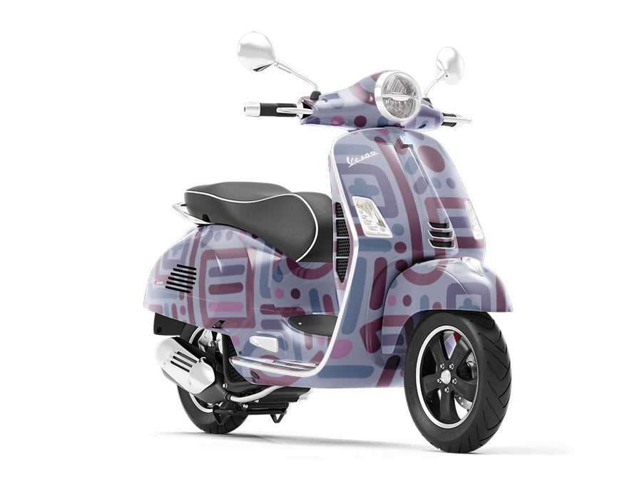 Austere Principe Abstract Vespa Scooter Wrap Film