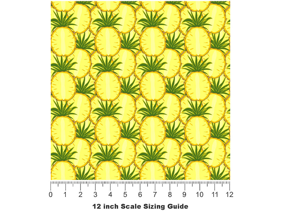 Australian Queen Fruit Vinyl Film Pattern Size 12 inch Scale~Rwraps Australian Queen Fruit Sizing Chart~2