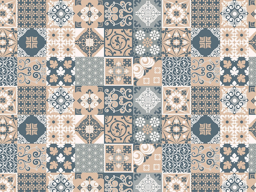 Autumn Past Tile Vinyl Wrap Pattern~Rwraps Series 914 Digitally Printed Vinyl Wrap~0