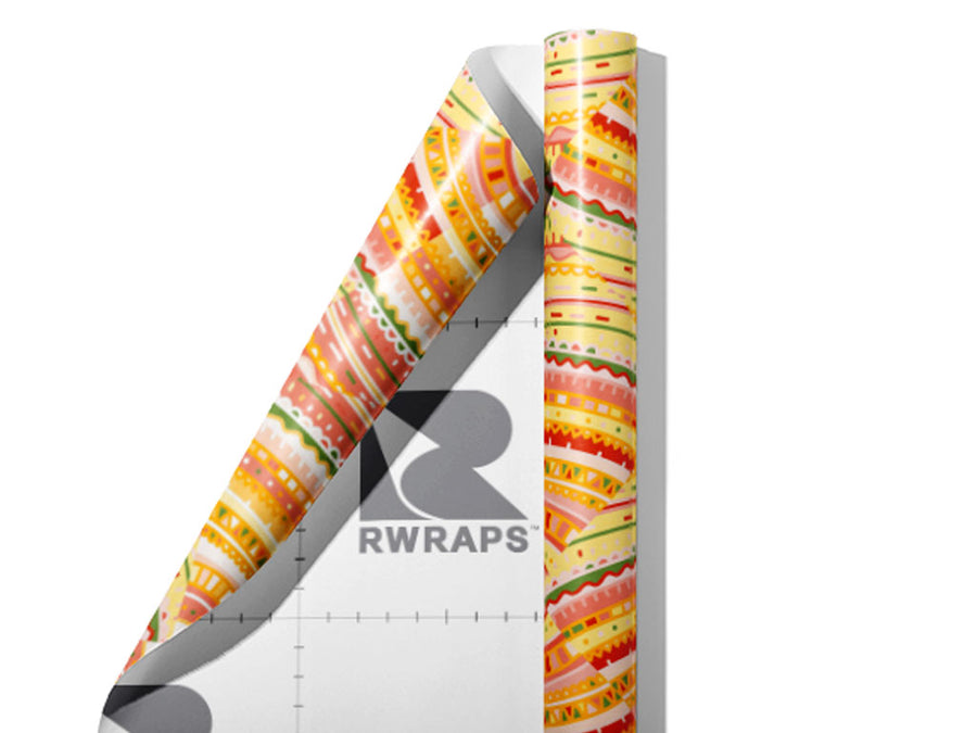 Autumn Spring Art Deco Wrap Film Sheets~Rwraps Series 914 Autumn Spring Art Deco Scrolled Sheet~3