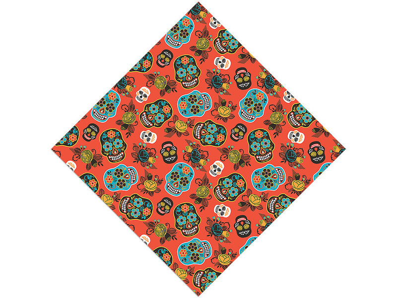 Autumnal Calaveras Day of the Dead Vinyl Wrap Pattern