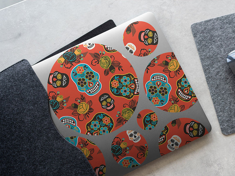 autumnal calaveras day of the dead DIY Laptop Stickers