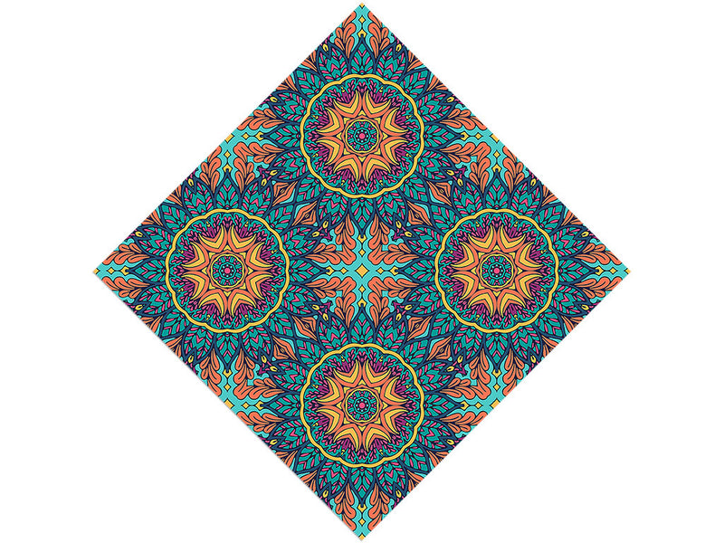 Autumnal Ferns Mandala Vinyl Wrap Pattern