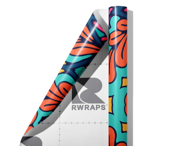 Autumnal Ferns Mandala Wrap Film Sheets~Rwraps Series 914 Autumnal Ferns Mandala Scrolled Sheet~3
