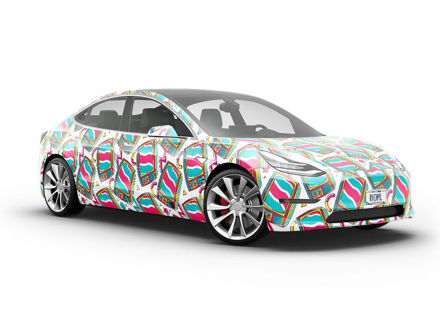 AV Input Gaming Vehicle Vinyl Wrap