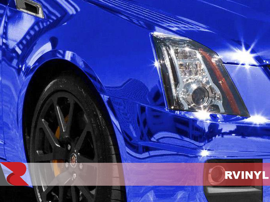 Avery Blue Conform Chrome Wrapped Cadillac CTS