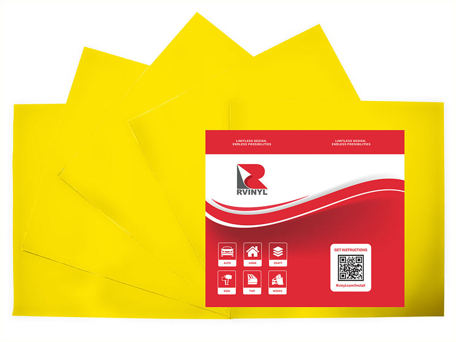 Avery HP750 Pantone Process Yellow C Craft Vinyl Sheet Pack