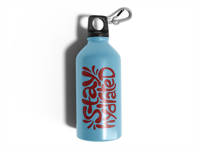Avery HP750 Dark Red Water Bottle DIY Stickers
