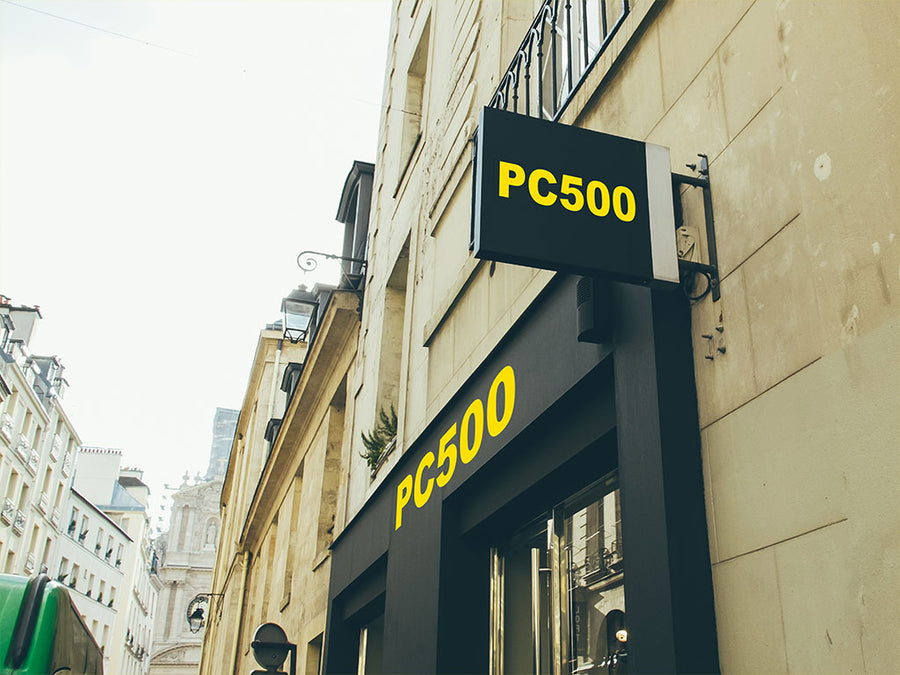 Avery PC500 Stone Yellow Vinyl Sign