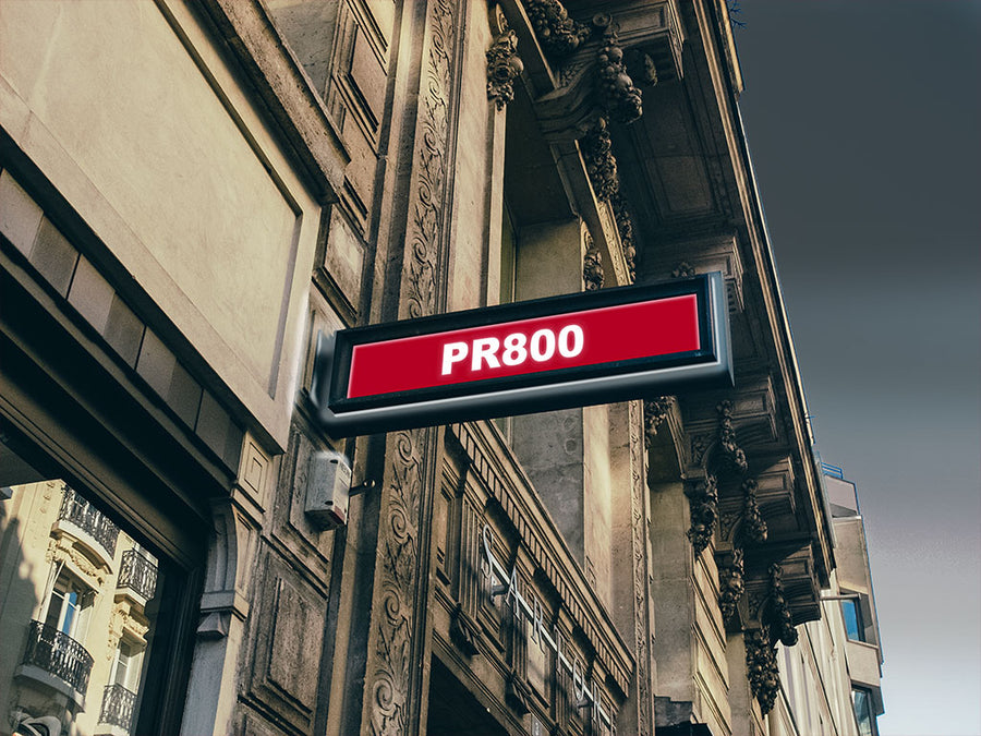 Avery PR800 Cardinal Red Translucent Sign