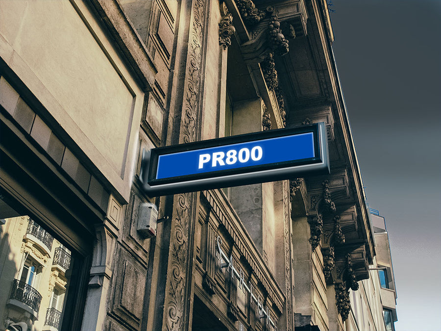 Avery PR800 Bright Blue Translucent Sign