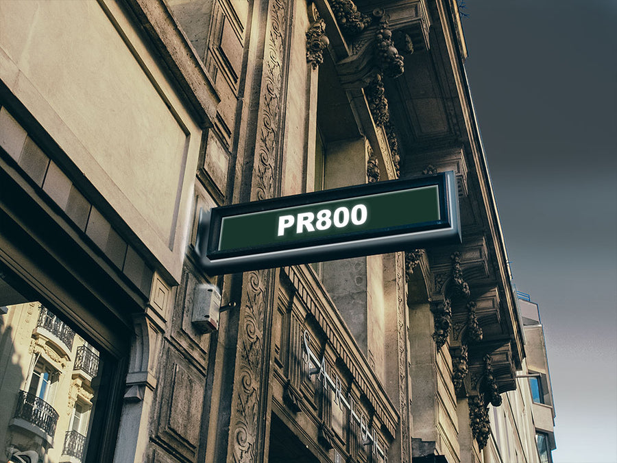 Avery PR800 Bottle Green Translucent Sign