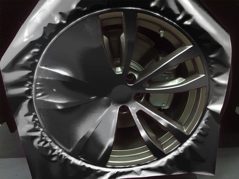 Avery Dennison™ SF 100 Black Chrome Wrapped Rim Example