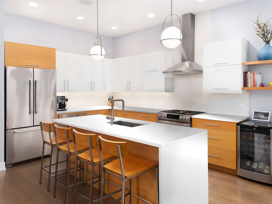 Avery Dennison SF 100 Silver Chrome Custom Kitchen Counter Wraps