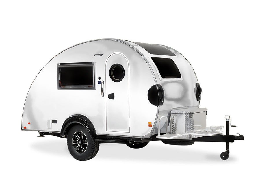 Avery Dennison SF 100 Silver Chrome DIY Tear Drop Trailer Wraps